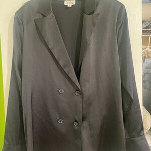 Dark Gray Double-Breasted Blazer Size M